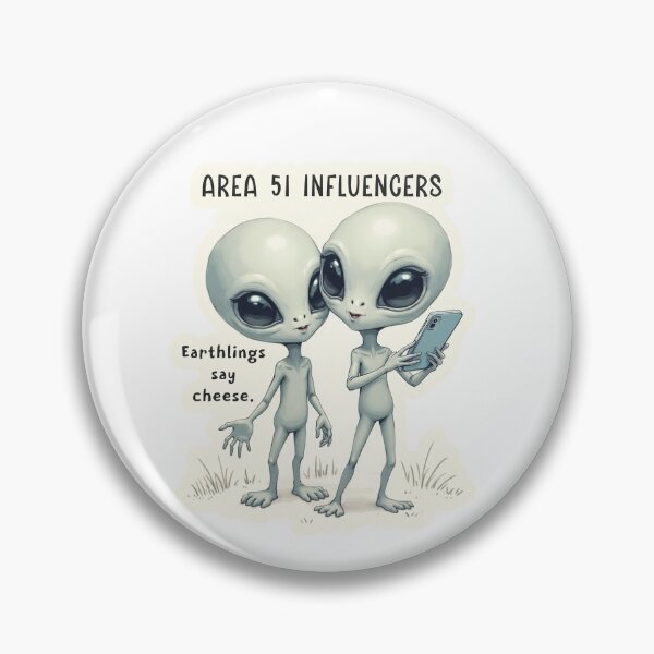 Item preview, Area 51 Influencers – Funny Alien Selfie Design | Cute Grey Alien Extraterrestrial Meme Art designed and sold by Kathryn Creates.