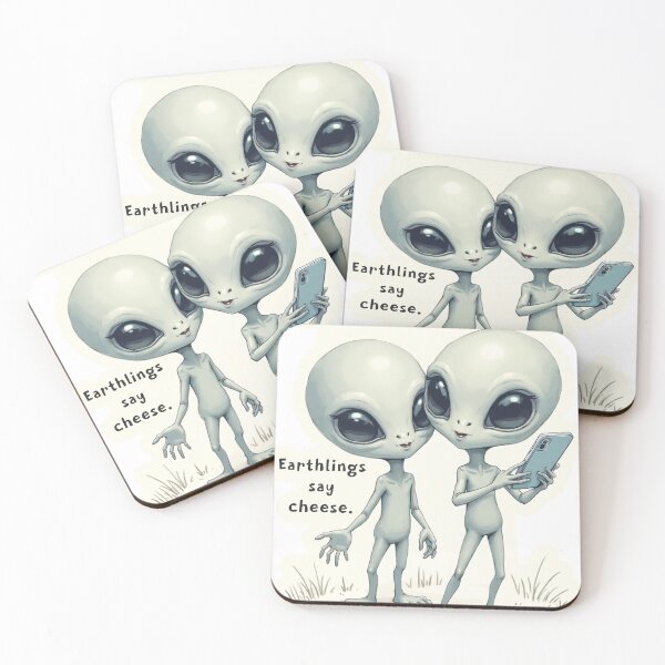 Item preview, Area 51 Influencers – Funny Alien Selfie Design | Cute Grey Alien Extraterrestrial Meme Art designed and sold by Kathryn Creates.