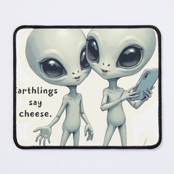 Item preview, Area 51 Influencers – Funny Alien Selfie Design | Cute Grey Alien Extraterrestrial Meme Art designed and sold by Kathryn Creates.