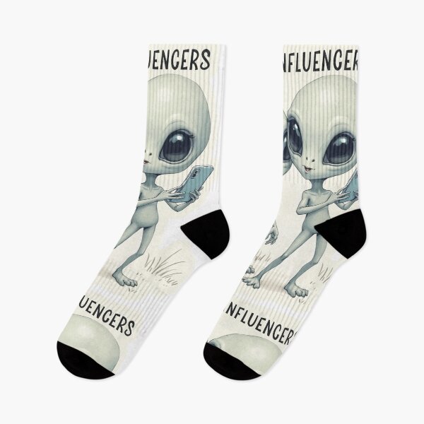 Item preview, Area 51 Influencers – Funny Alien Selfie Design | Cute Grey Alien Extraterrestrial Meme Art designed and sold by Kathryn Creates.