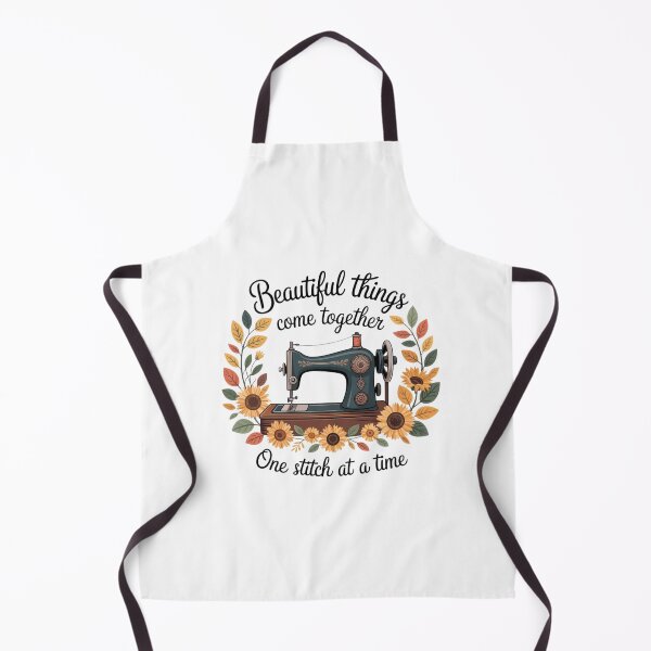 Item preview, Vintage Sewing Machine Floral Quote Design designed and sold by TMS-Studio.