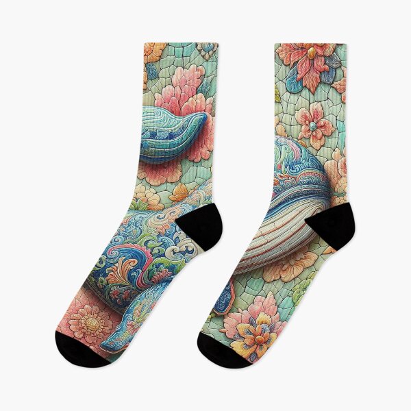 Item preview, Elegant Whale Patterns  designed and sold by Vanich-Panich.