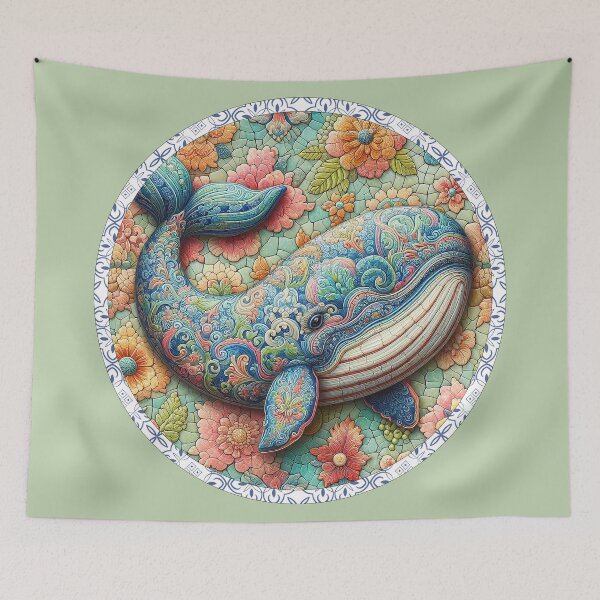 Item preview, Elegant Whale Patterns  designed and sold by Vanich-Panich.