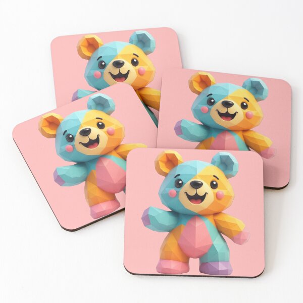 Item preview, Cute Rainbow Polygon Bear designed and sold by CreepyCute Studio.