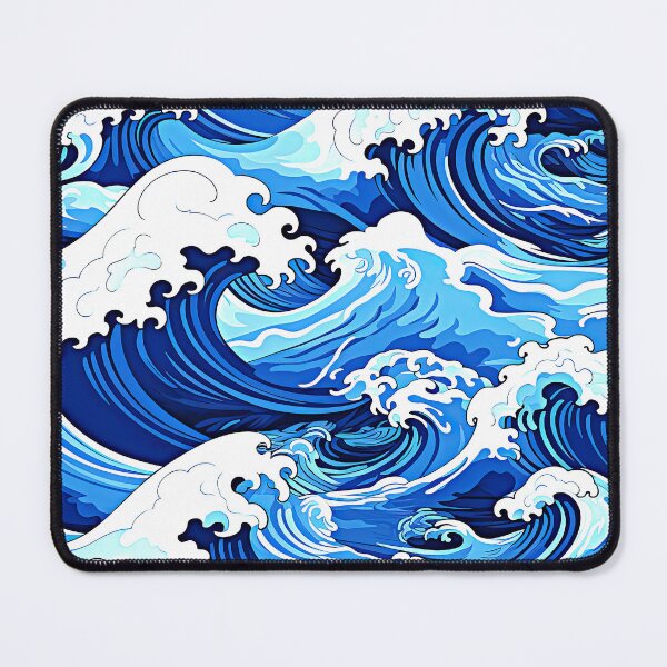 Item preview, Big Wave Asian-Style Blue Ocean Abstract Art designed and sold by DEC02.