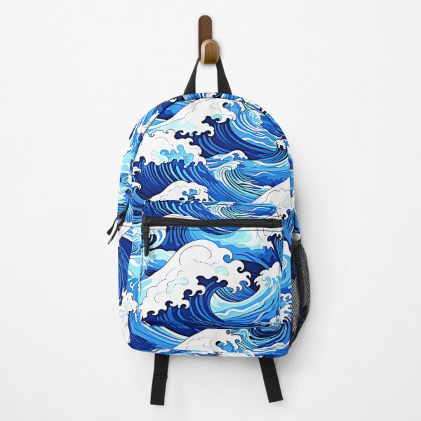 Item preview, Big Wave Asian-Style Blue Ocean Abstract Art designed and sold by DEC02.