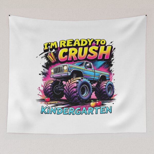 Item preview, I'm Ready To Crush Kindergarten Monster Truck Boys designed and sold by BornBorn.