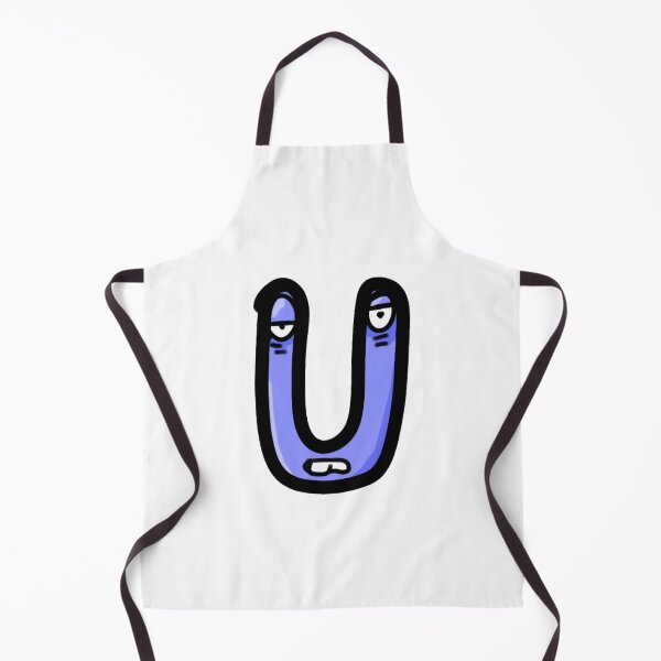 Item preview, Funny Letter U Character Face designed and sold by CHIMURI.