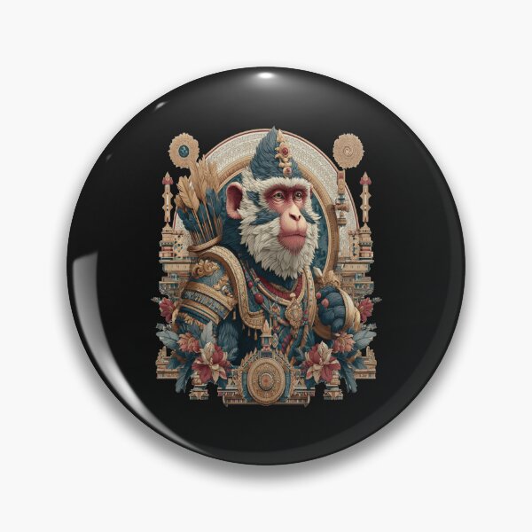 Item preview, Sacred Serenity – Thai Monkey King Hanuman Inspired Art designed and sold by Ignorant-Artist.