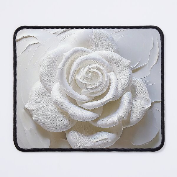 Item preview, White On White - The Rose designed and sold by Lee Hiller Designs.