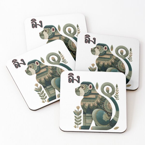 Item preview, Groovy Jungle Vibes – Funky Native Monkey Art designed and sold by Ignorant-Artist.