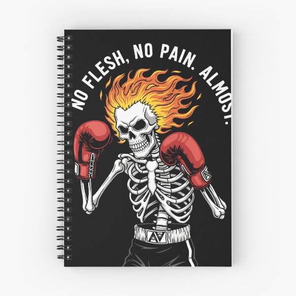 Item preview, No Flesh, No Pain - Skeleton Boxer T-shirt Design designed and sold by AV.