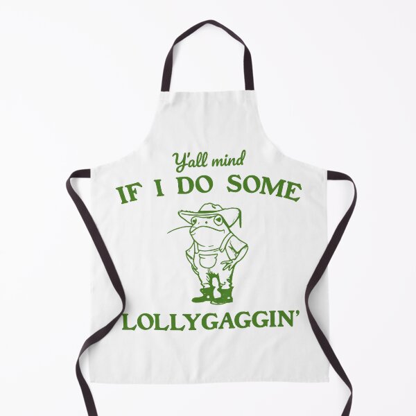 Item preview, Y'all Mind If I Do Some Lollygagging, Retro Frog, Frog Lover, Vintage, Back And Front designed and sold by toongstudio.