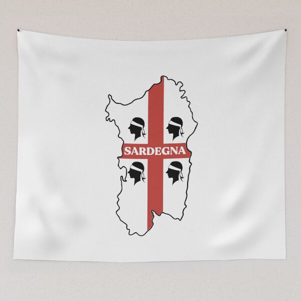 Item preview, Sardinia map designed and sold by Wolagno.
