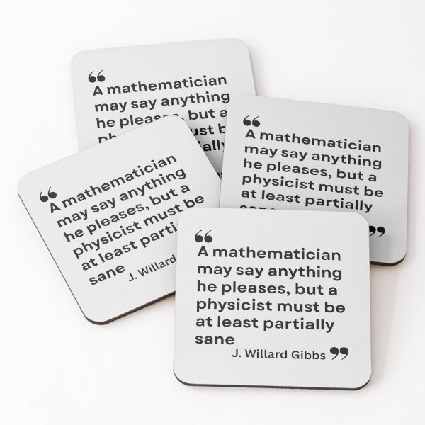 Item preview, J. Willard Gibbs' Sanity Plea for Physicists! designed and sold by MPC-Mince-Pies.