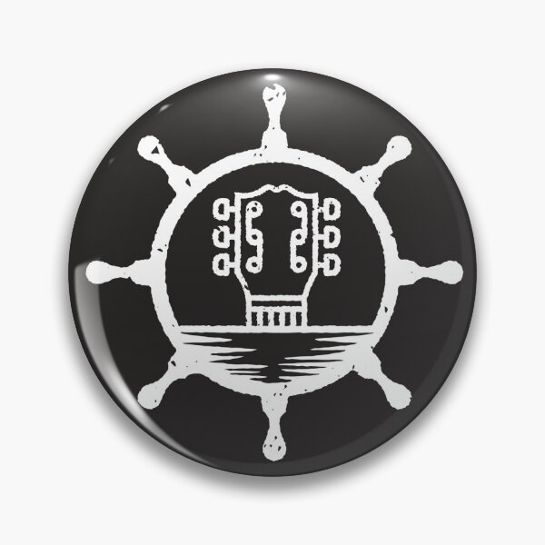 Item preview, Siesta Key Music Scene Logo Black & White – Sunset Guitar Helm Design designed and sold by Siesta Key Music Scene.