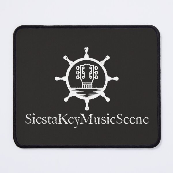 Item preview, Siesta Key Music Scene Logo Black & White – Sunset Guitar Helm Design designed and sold by Siesta Key Music Scene.
