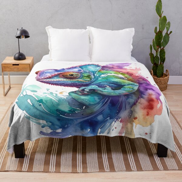 Item preview, Intense chameleon emerges from a cloud of color designed and sold by LiskoDesign.