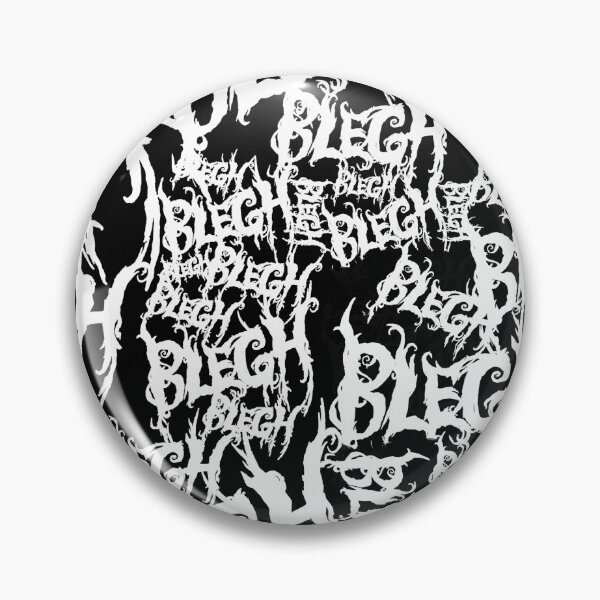 Item preview, White Blegh All over Print on Black designed and sold by Gothica-rose.