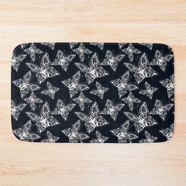 Item preview, Seamless texture background black and white Butterfly. designed and sold by fuzzyfox.