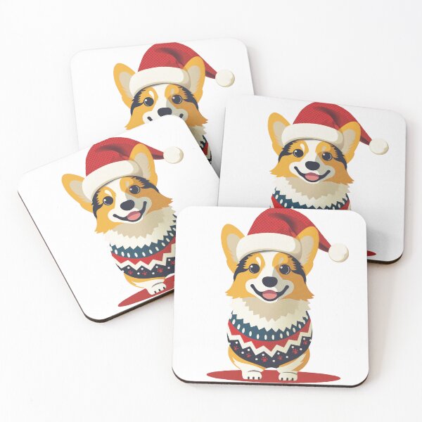 Item preview, Christmas Corgi in Santa Hat designed and sold by Shirtory.