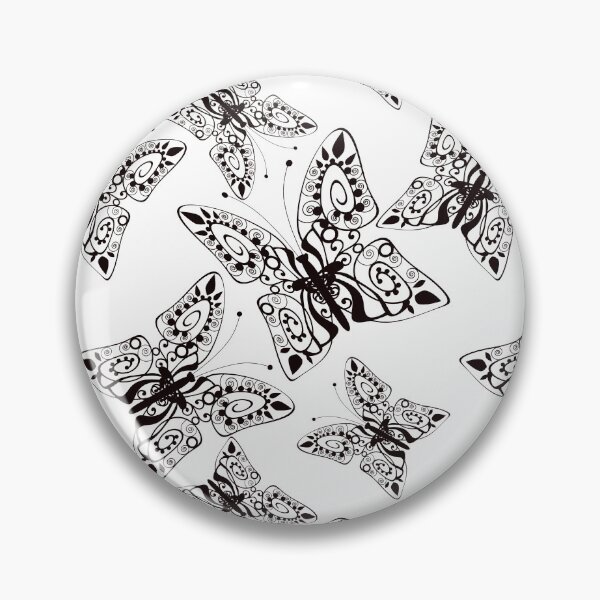 Item preview, Seamless texture background black and white Butterfly. designed and sold by fuzzyfox.