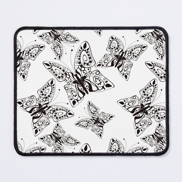 Item preview, Seamless texture background black and white Butterfly. designed and sold by fuzzyfox.