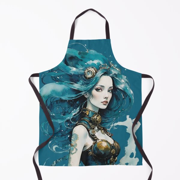 Item preview, Mermaid, mermaid with blue hair designed and sold by IHImage.