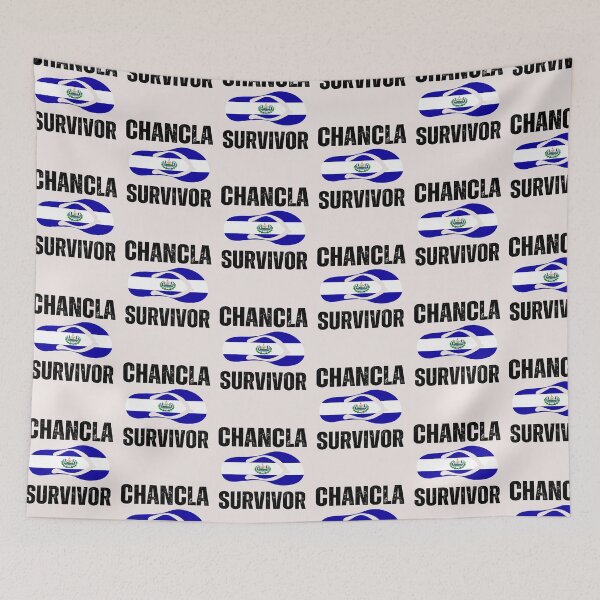 Item preview, El Salvador flag hispanic heritage salvadorian Chancla survivor designed and sold by erozzz.