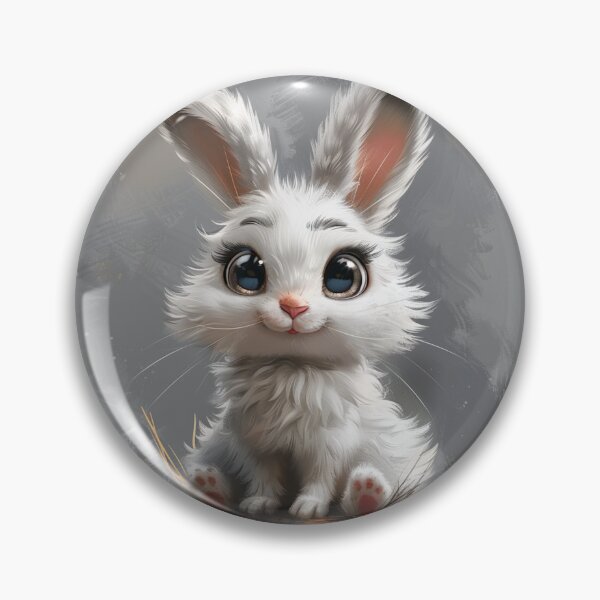 Item preview, Cute Fluffy Bunny Illustration designed and sold by MagicOfPrint.