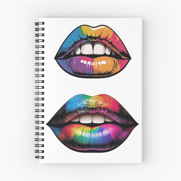 Item preview, Colorful Lips Sticker – Vibrant Pop Art Rainbow Lipstick Design designed and sold by apppilot.