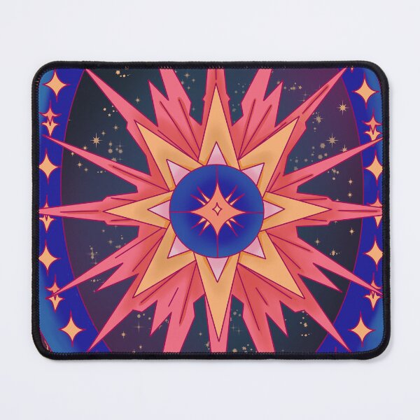 Item preview, Celestial Starburst Tarot Card – Mystical Cosmic Mandala designed and sold by AlyaCreates.