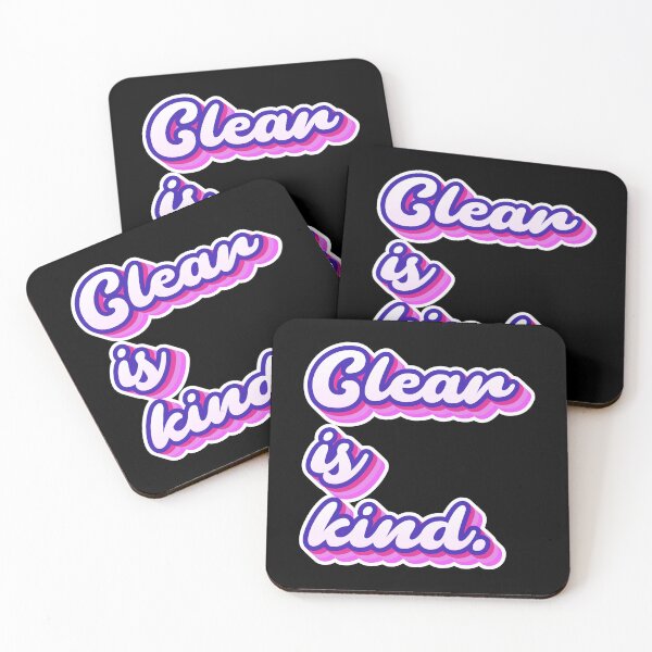 Item preview, Clear is kind - A retro groovy motivational saying life's quote  designed and sold by SkeletonsDanger.
