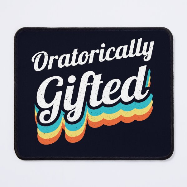 Item preview, Oratorically Gifted Retro Debater designed and sold by jaygo.