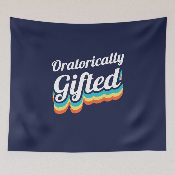 Item preview, Oratorically Gifted Retro Debater designed and sold by jaygo.