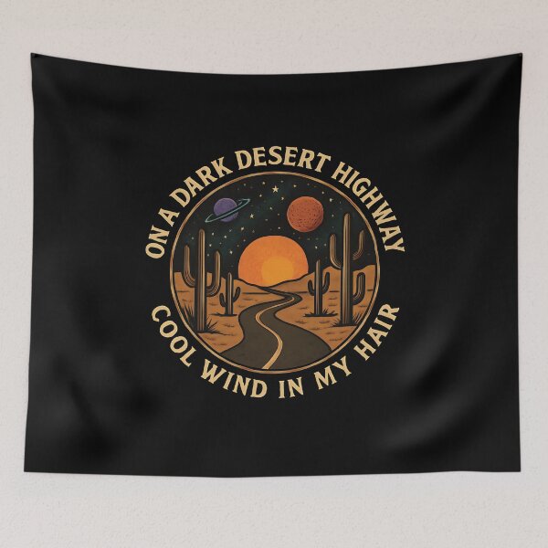 Item preview, Dark Desert Highway Cool Wind Adventure Road Trip designed and sold by tmerchtrends.