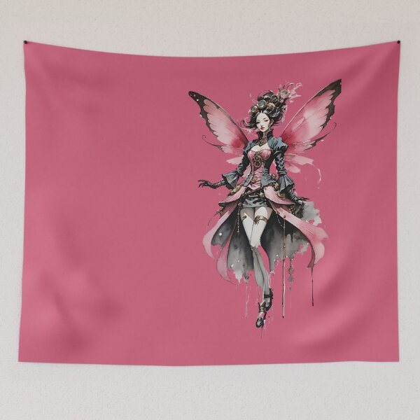 Item preview, Fairy as steampunk pink black designed and sold by IHImage.