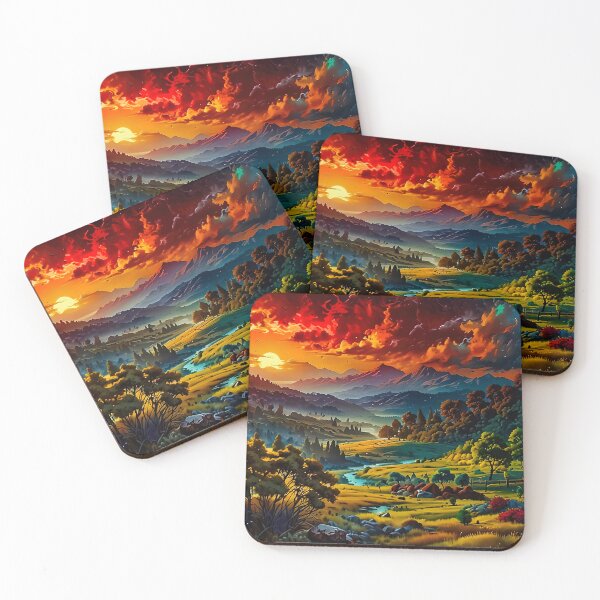 Item preview, Valley of the Blazing Sky designed and sold by PixelParadies.