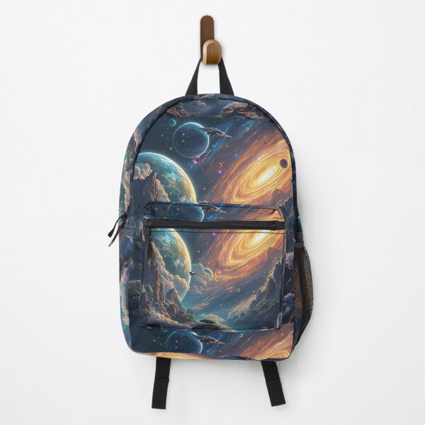 Item preview, Epic Space Anime: Mythical Planets and Futuristic Spaceships designed and sold by NeonMystic.