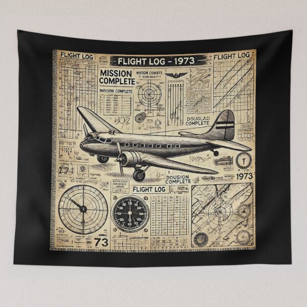 Item preview, Flight Log – 1973 designed and sold by ArcadiaSilence.