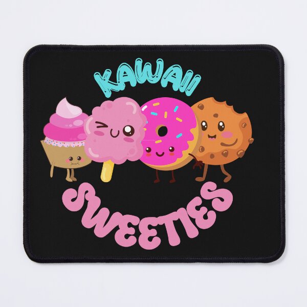 Item preview, Kawaii Sweeties – Cute Cupcake, Donut, Cookie & Cotton Candy Illustration ? Redbubble Description designed and sold by STSD25.