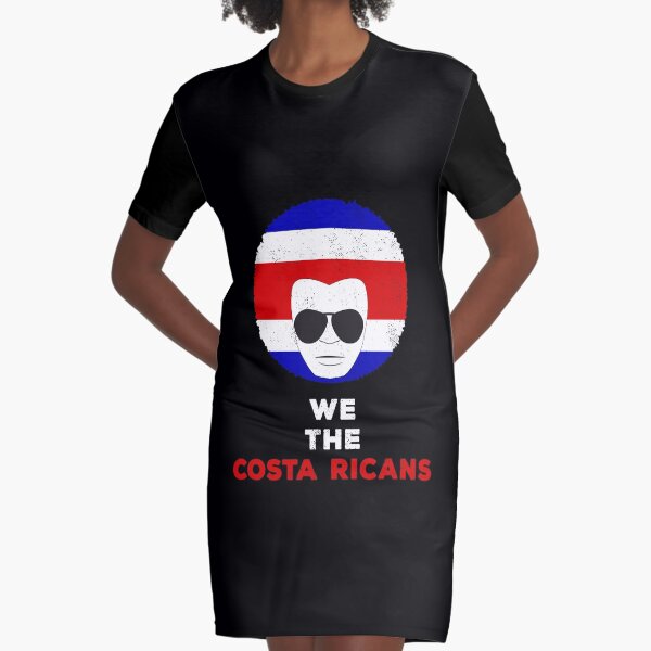 We The Costa Ricans Costa Rica Flag Pride Graphic T-Shirt Dress