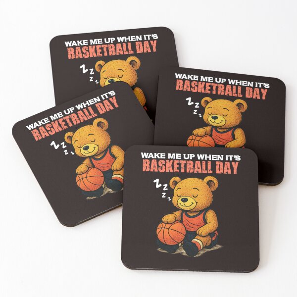 Item preview, Wake Me Up When it’s Basketball Day – Basketball Teddy Bear designed and sold by IronicSmiles.