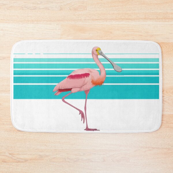 Item preview, Standing Roseate Spoonbill Retro Vibe designed and sold by HyperionPacific.