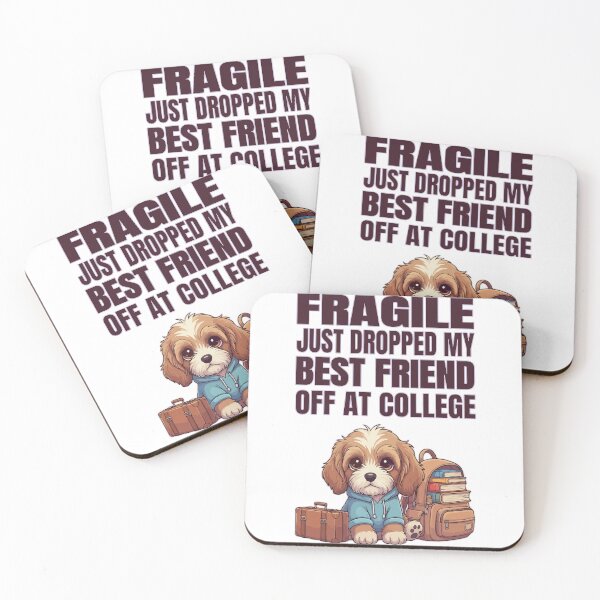 Item preview, Fragile Just Dropped My Best Friend Off at College | Cockerpoo designed and sold by The Real Life Symphony.
