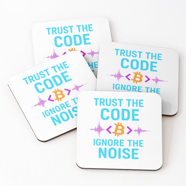 Item preview, "Trust the Code, Ignore the Noise" – Bitcoin Integrity Design designed and sold by BitCrop.