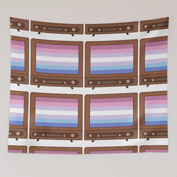 Item preview, TV Glowing in Bigender Colors designed and sold by CatCaKeShop.