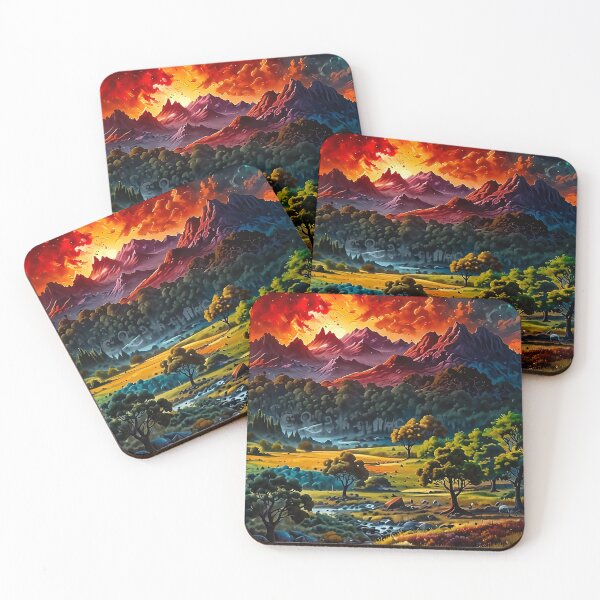 Item preview, Valley under the blazing sky designed and sold by PixelParadies.