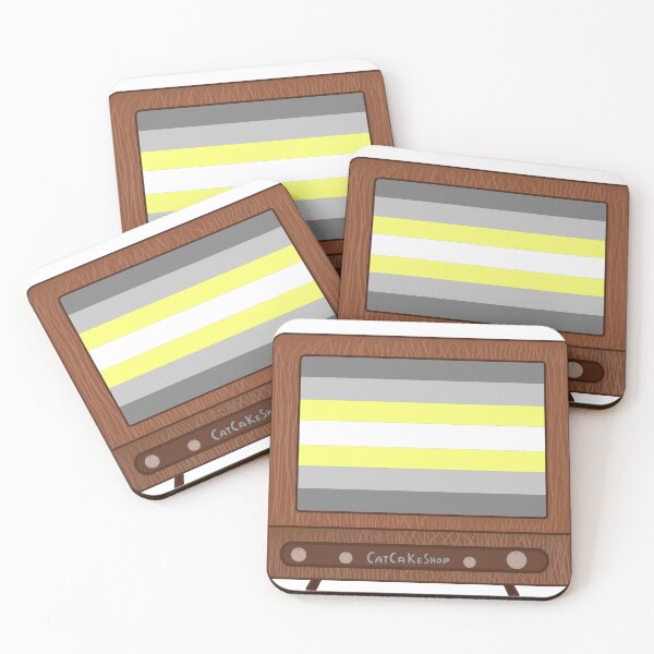 Item preview, TV Glowing in Demigender Colors designed and sold by CatCaKeShop.