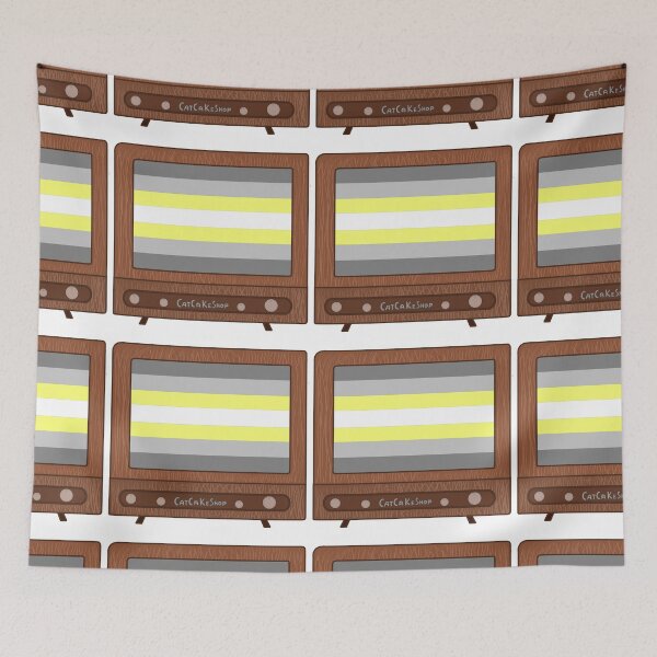 Item preview, TV Glowing in Demigender Colors designed and sold by CatCaKeShop.